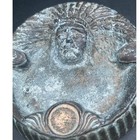 1930s K   O Native American Indian Chief Copper Ashtray