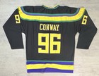 Charlie Conway Disney Mighty Ducks  96  Vtg Movie Ice Hockey Jersey 2xl Black
