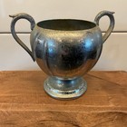 Vintage Art Deco Krome Kraft Farber Bros Chrome Footed Creamer   Sugar Bowl