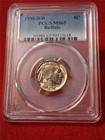 1938-d d 5c Buffalo Nickel Pcgs - Ms 65            mf-5014