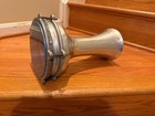 Vintage Turkish egyptian Aluminum Darbuka Doumbek Drum     Tunable 8  Blue Head Go