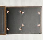 Vintage Photographs Album Scrapbook Dark Brown W  Black Pages  Empty