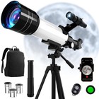 70mm Aperture 400mm Refractor Telescope For Astronomy  Az Mount  Tripod   Phone