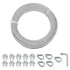 Galvanized Steel Wire Rope Cable  1 8    Galvanized Steel Cable With Rope Clamp 