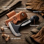 Battlbox Vintage Skachet Survival Tool W  Leather Sheath Axe Head Multi-tool