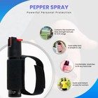 2 Police Magnum Pepper Spray  75oz Black Jogger Runner Defense Safety Protection