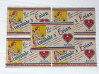 Lot Of 5 Vintage Original French Labels - Limonade D  Evian Lemonade - Ephemera