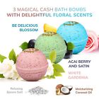 3 Set Bath Bombs With Cash Surprise Inside - Real Money Up To 100 Bill Inside