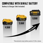 Fit Dewalt 20v Max Battery Brushless 12 In  Compact Cordless Chainsaw W 2 Chains