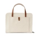 Bible Cover For Women Canvas Case With Leather Handles  Purse Style Bible Bag   