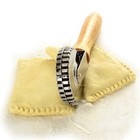 Norpro Slotted Metal Pastry Crimper With Solid Wood Handle  7 