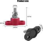 2pcs Single Stud Battery Junction Posts Block  12v 3 8  Insulated Battery Cable