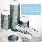 Jetec 120 Pieces Mini 1 Inch Small Round Glass Mirror Circles For Crafts