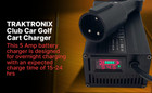 48 Volt 5 Amp Club Car Golf Cart Battery Charger Round 3 Pin Plug Open Box