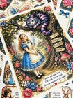 Alice In Wonderland Paper Kit For Junk Junk Journals Scrapbooking Cards  a1cp