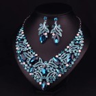 Color Necklace And Earrings Bridal Wedding Luxury Jewelry Sets