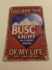 Busch Light Beer Sign - Busch Rustic Vintage Style Aluminum Poster Bar Man Cave