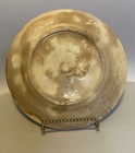 Old French Art Nouveau Majolica Plate  Cherries  Signed Orchies -antique-