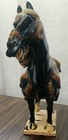 Old Chinese Tang San Cai Pottery Porcelain Dynasty Horse Statue 15   h