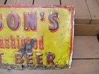Vintage Mason s Old Fashioned Root Beer Soda Pop Bottle Embossed 30  Metal Sign
