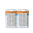 2x 400 Point Solderless Prototype Breadboard Protoboard 40 Dupont 10cm M-m Wires