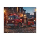 Vintage 1971 Ford Thibault Fire Truck Puzzle   520 Piece Classic Engine Jigsaw
