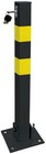 Home Driveways Square Folding Fold Down Security Parking Post With Lock   Bolts