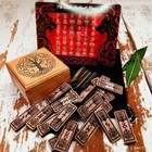 Norse Cedar Rune Tiles Elder Futhark Rune Tile  Gift Set   no Box Runes Only 