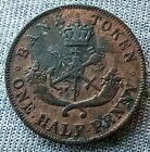 1850 Bank Of Upper Canada Dragonslayer Half Penny Token Coin     Buy It Now