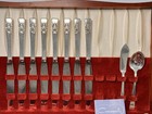 Vtg 61pc Oneida Community Coronation Silver Plated Flatware Set   Chest 1936