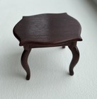 Vintage Dollhouse 1 12 Scale Miniature Side Table Queen Anne Wood Wooden