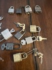 Vintage Small Mini Padlocks   Keys Lot