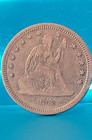 1862-p Seated Liberty Silver Quarter 25c Civil War Coin
