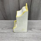 Vintage Ceramic Match Box Holder  Yellow Gold 6 5    Mcm Decor Wall Hang