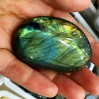 Natural Labradorite Quartz Crystal Polished Tumbled Stone Specimen Healing Decor