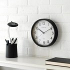 New 8 78  Basic Indoor Analog Round Modern Wall Clock  Black