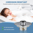Universal Bathtub Drain Stopper - Pop-up Hair Catcher Replacement For Tub
