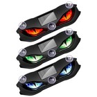 Solar Led Devil Eye Dynamic Car Light  Wireless Anti-collision Window Decor Lamp