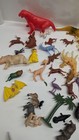 Vintage Lot Rubber Plastic Miniature Zoo Safari Dinosaurs  Animal Toy Figures
