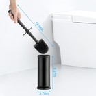 Toilet Brush And Holder Set  Toilet Bowl Brush With Covered Holder