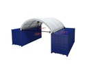 20x20x6 6ft Shipping Container Canopy Shelter Kit   18oz Pvc   Industrial Tent