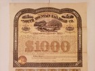 Rare  1000 South Mountain Railroad   Rr First Mortgage Gold Bond With 48 Coupons