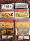 Huge Set 24k Gold  2 Two Dollar Bill Gold Certificate Note    2  999 Silver Bar