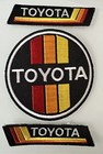 Vintage Retro Toyota 3 Pack  Logo Iron On Patch 3 5   
