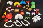 Lot Of 8 Mr Potato Heads Hasbro Playskool  Plus Misc Pieces Including Disney 