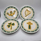 Mww Market Irish Mini Plates Set Of 4 4 5  Shamrock Claddagh Celtic Cross Harp