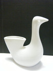 Vintage Mcm Small White Bird Swan Vase Figurines Omc Japan Ceramic