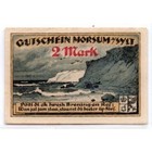1921 Germany Morsum Notgeld 2 Mark Note  152 