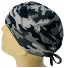 Scrub Cap Nurse Scrubs Hat Nursing Doctor Surgical Vet Black Camouflage Camo