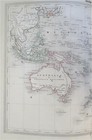 Oceania Australia New Zealand Polynesia Hawaii Indonesia C  1840-45 Map